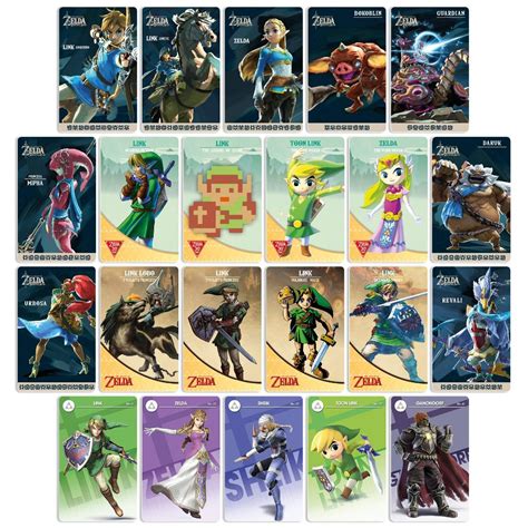 zelda 22 nfc cards|legend of Zelda amiibo cards.